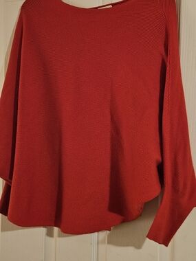 Kerisma Vibrant Red Ribbed Knit Top